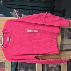 Universal Thread Size XXL Hot Pink Crew Neck Knit Sweater